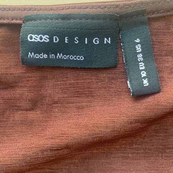 ASOS Brown Ruffle Blouse - Picture 3 of 3